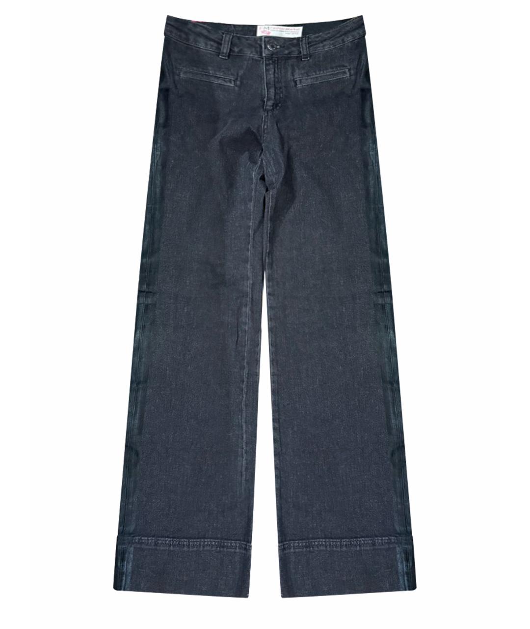 MAX&CO Антрацитовые хлопко-эластановые джинсы клеш, фото 1