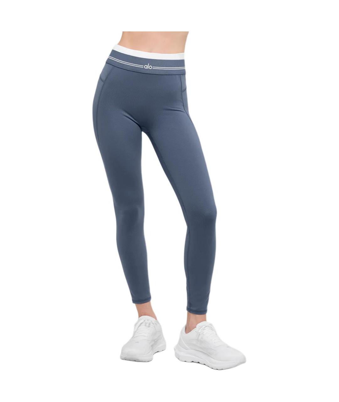 ALO YOGA Синие спортивные брюки и шорты, фото 3