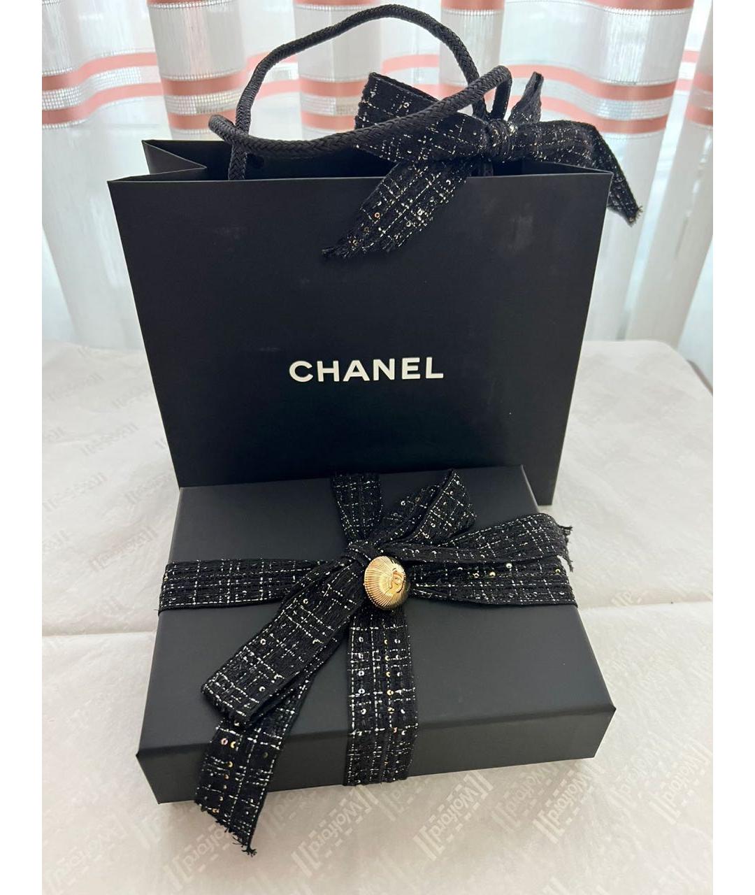 CHANEL Черный кожаный кардхолдер, фото 6