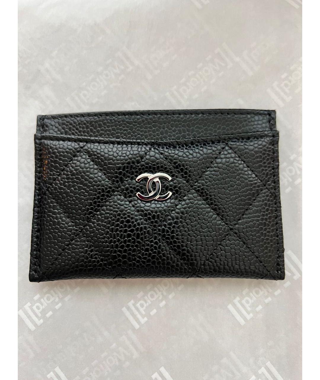 CHANEL Черный кожаный кардхолдер, фото 7