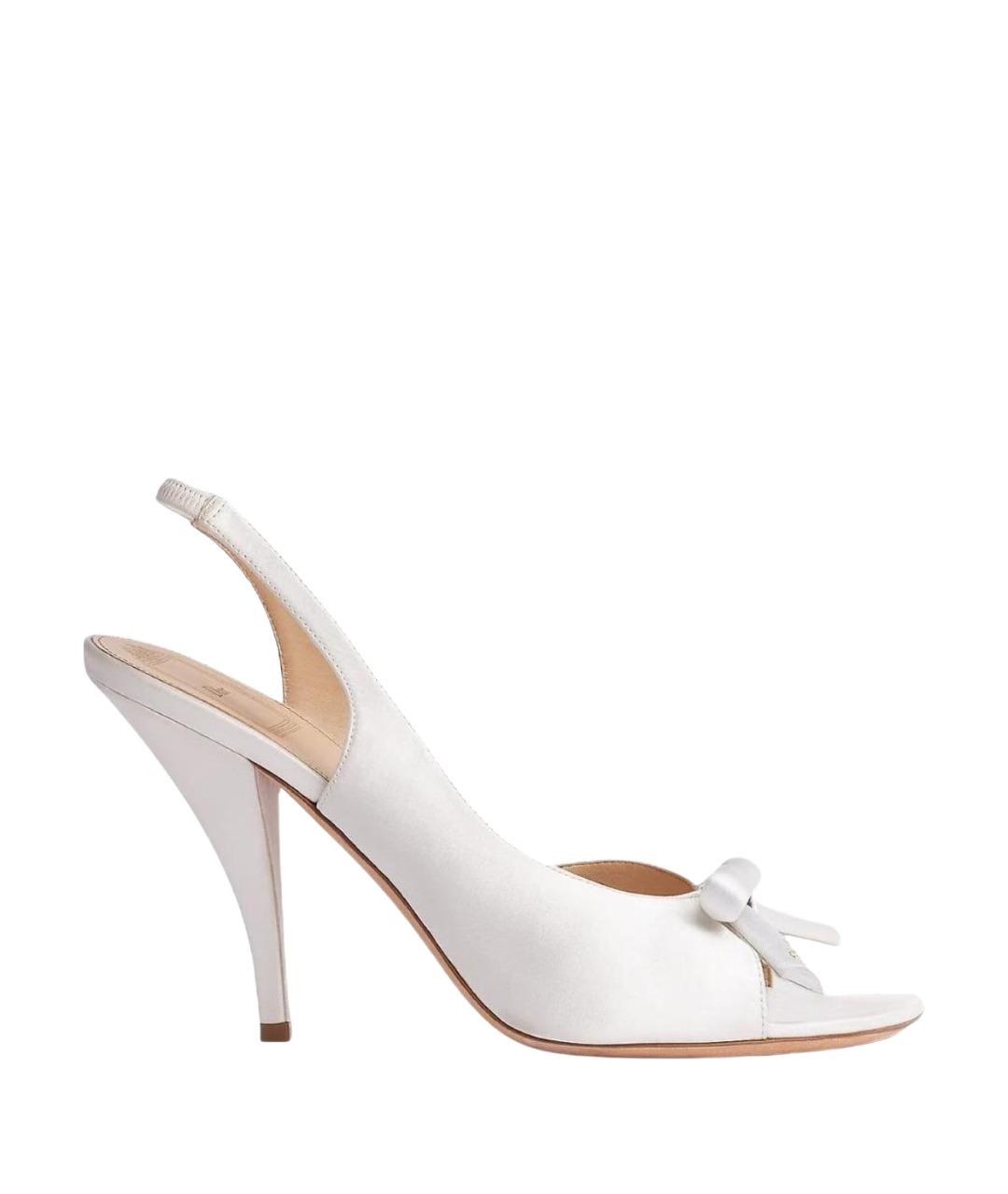 CHRISTIAN DIOR Белые босоножки, фото 2