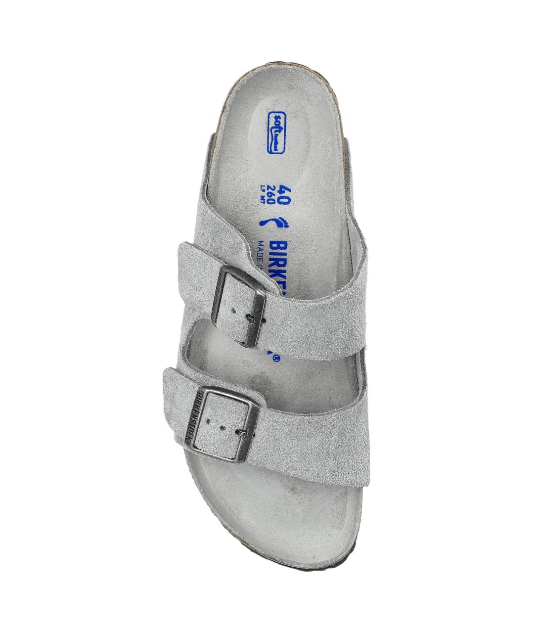 BIRKENSTOCK Серые замшевые сандалии, фото 4