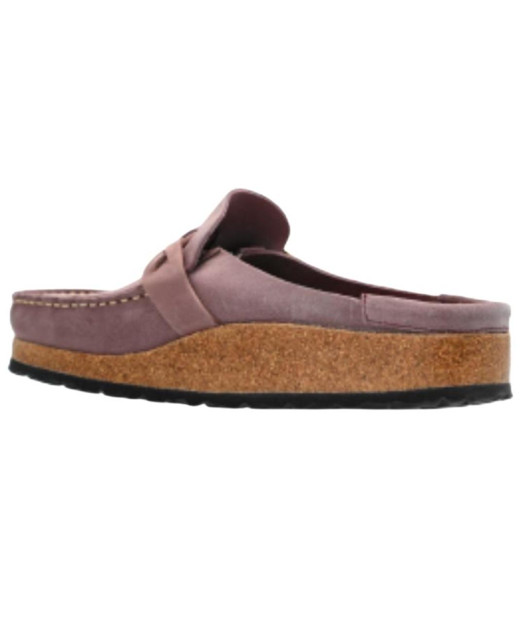 BIRKENSTOCK Фиолетовые замшевые мюли, фото 3