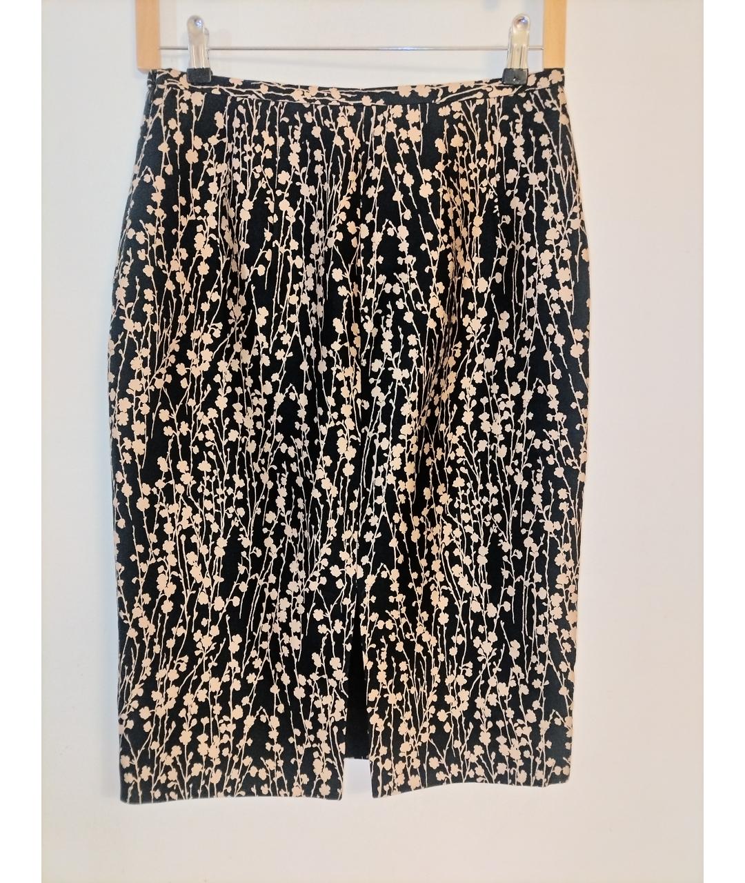 MICHAEL KORS Черная шелковая юбка миди, фото 2