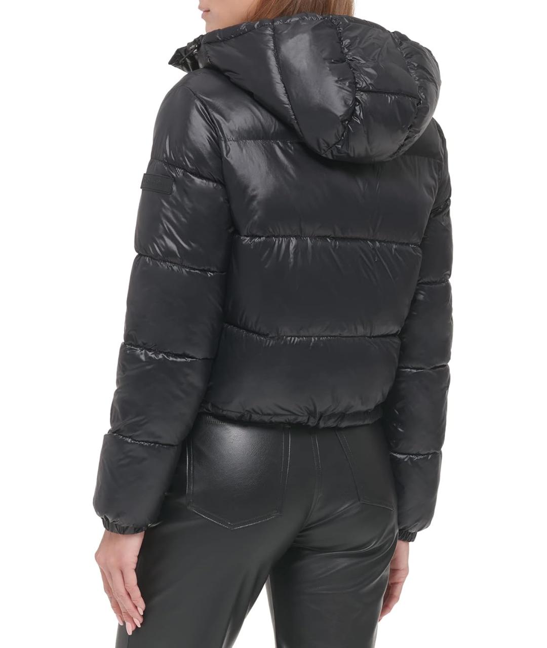 CALVIN KLEIN Черный полиамидовый пуховик, фото 5