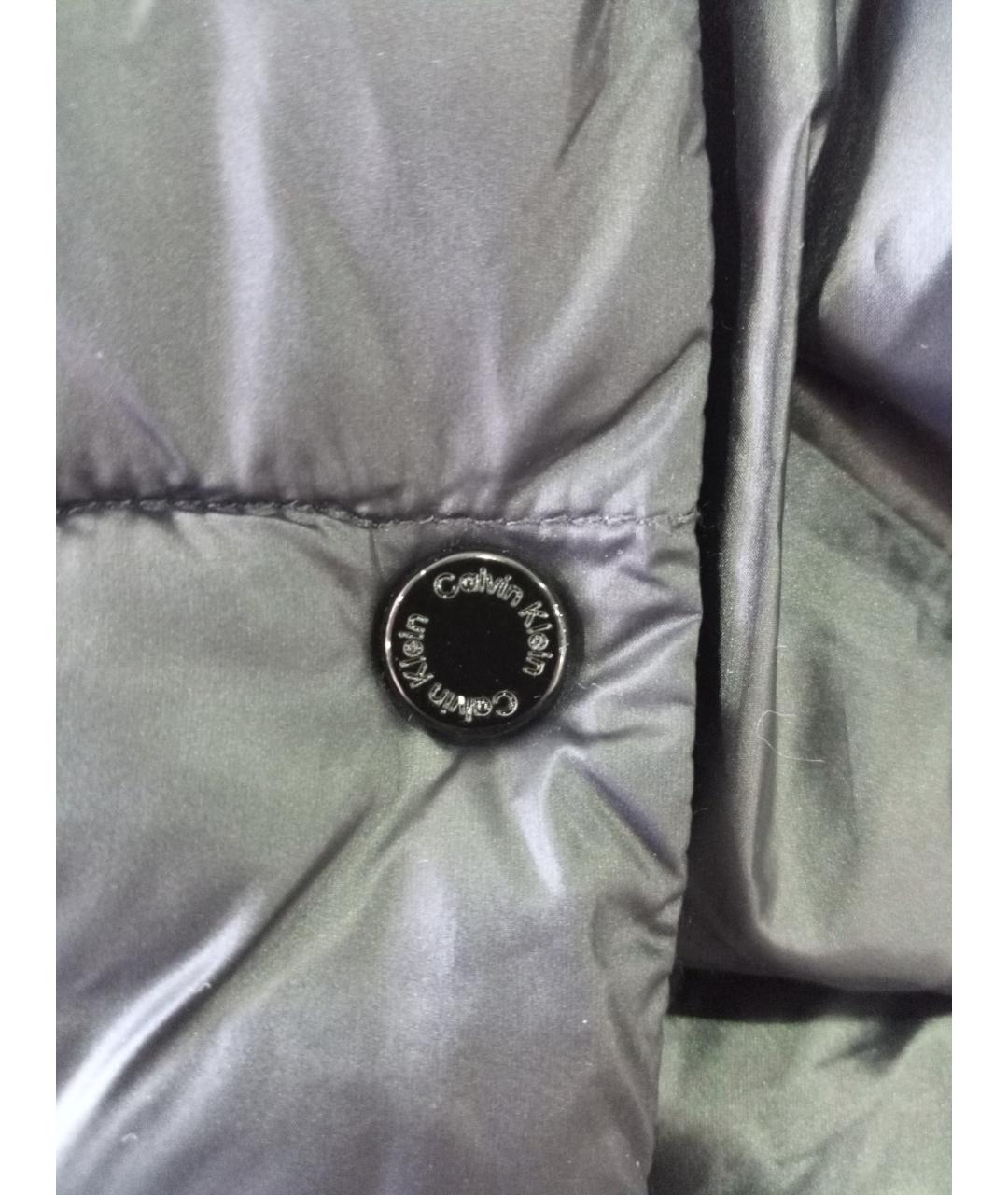 CALVIN KLEIN Черный полиамидовый пуховик, фото 4