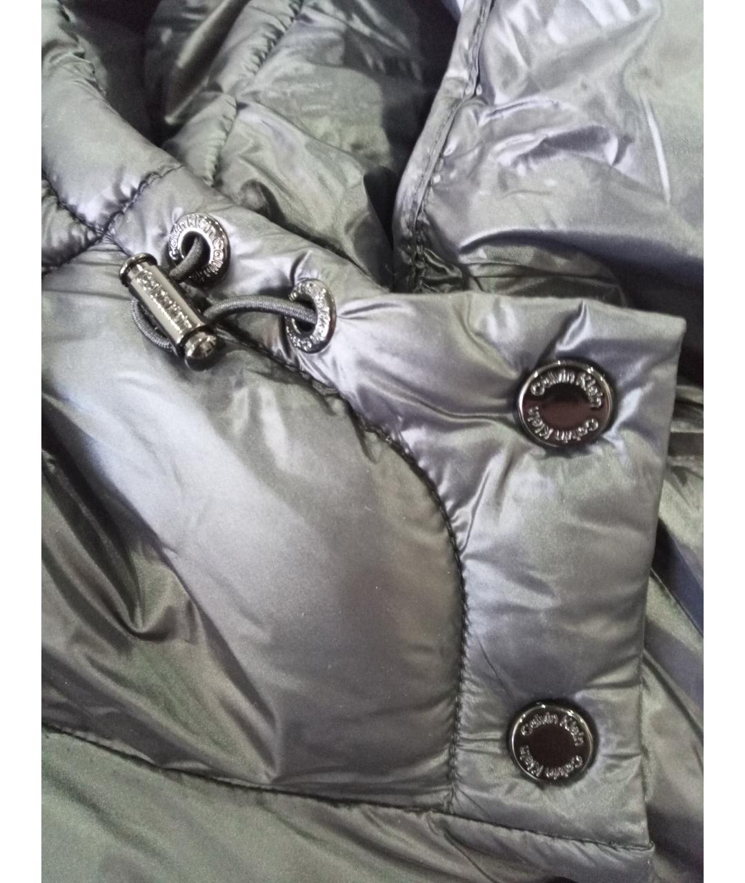 CALVIN KLEIN Черный полиамидовый пуховик, фото 2