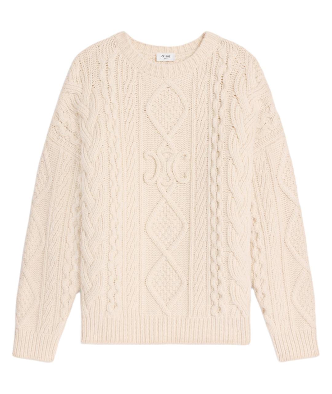CELINE Бежевый джемпер / свитер, фото 1