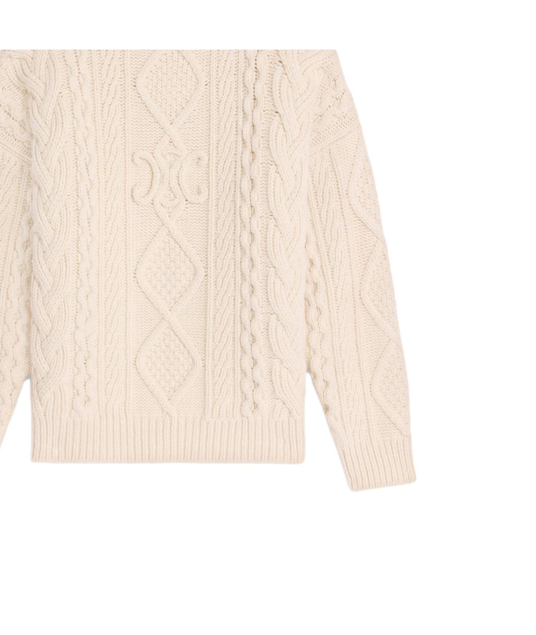 CELINE Бежевый джемпер / свитер, фото 4