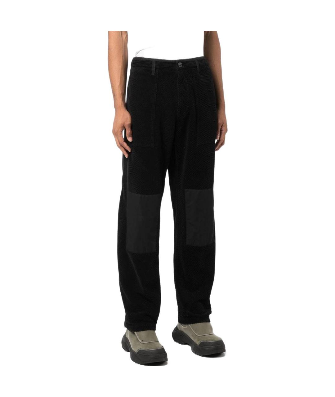 STONE ISLAND Черные брюки чинос, фото 4