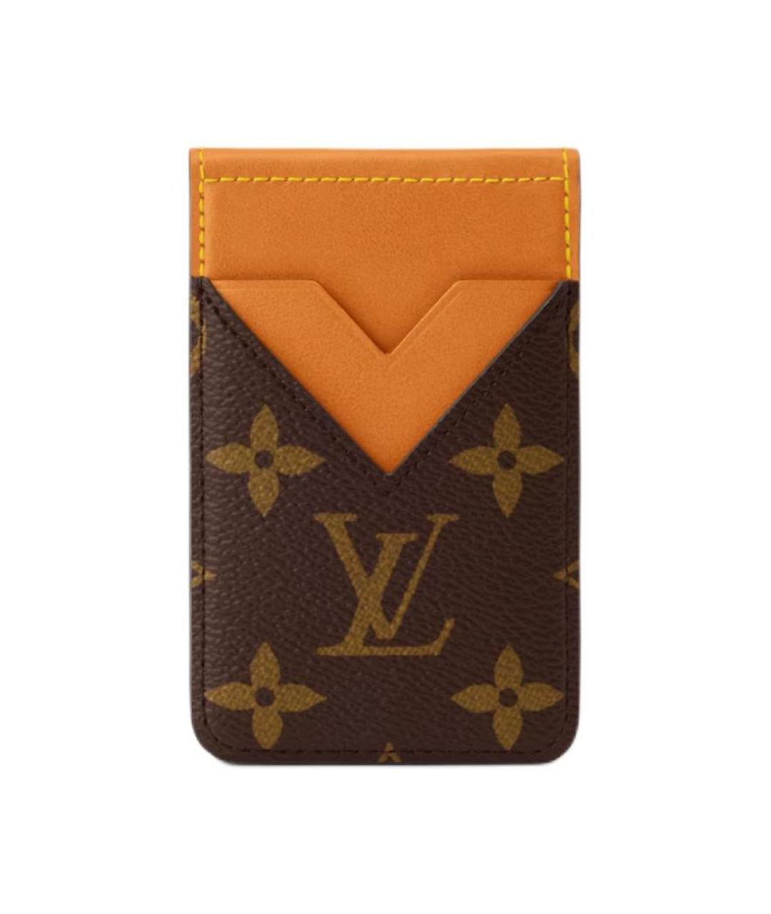 LOUIS VUITTON Коричневый кардхолдер, фото 1