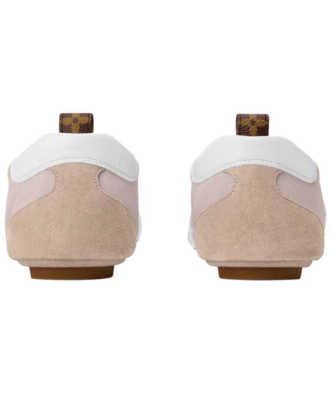 LOUIS VUITTON Коричневые кожаные кроссовки, фото 5