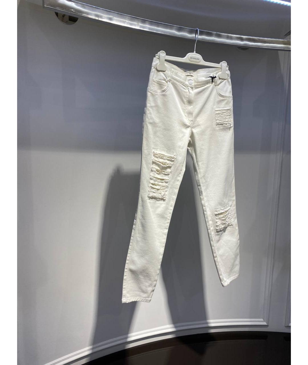 MONNALISA Белые деним брюки и шорты, фото 2