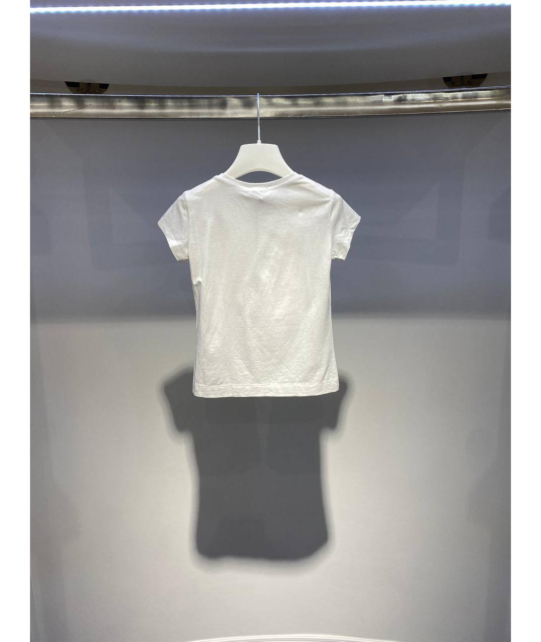 MONNALISA Белый хлопковый детская футболка / топ, фото 3