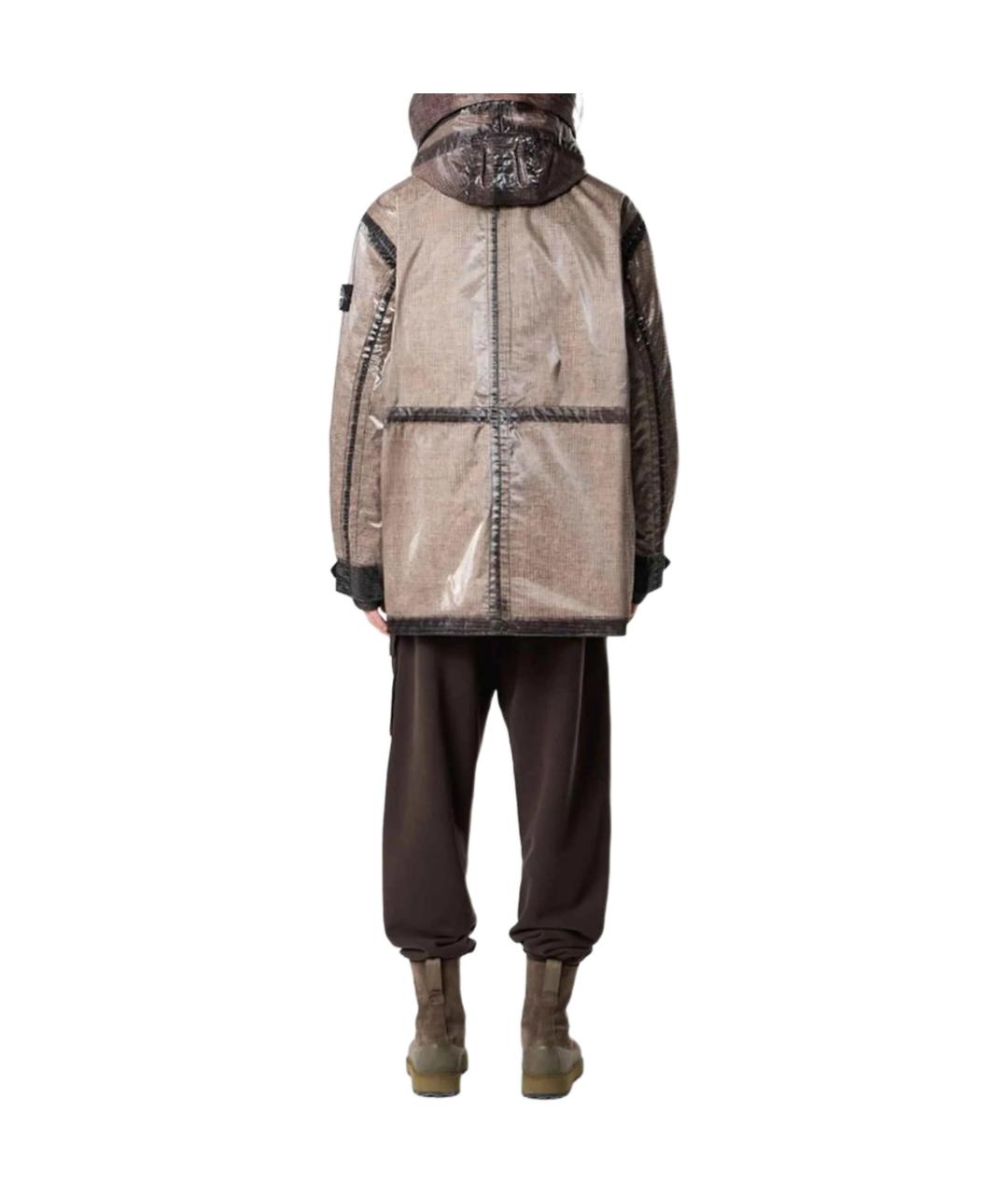 STONE ISLAND Коричневое пальто, фото 3