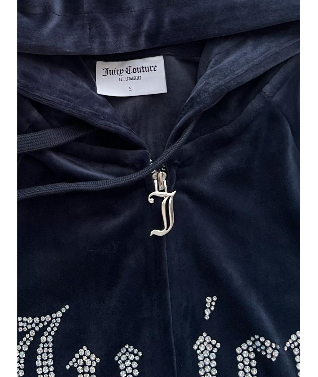 JUICY COUTURE Темно-синий велюровый спортивные костюмы, фото 5