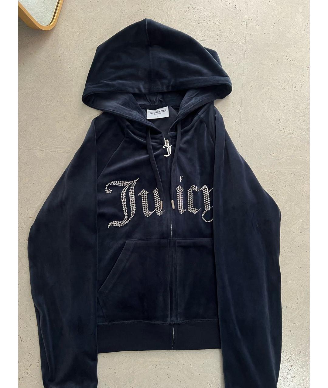 JUICY COUTURE Темно-синий велюровый спортивные костюмы, фото 3