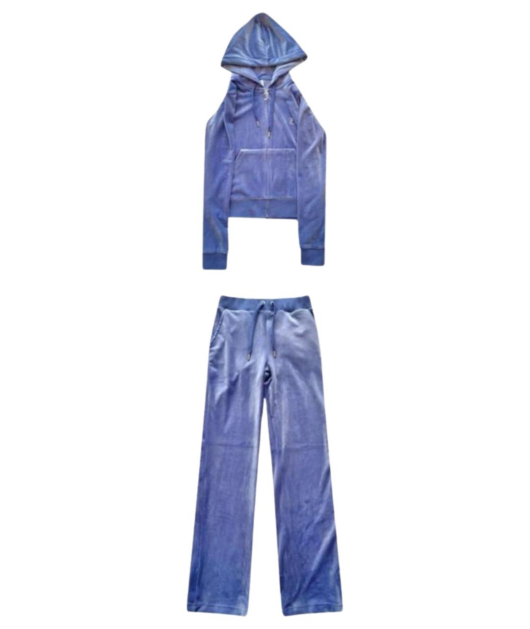 JUICY COUTURE Синий велюровый спортивные костюмы, фото 1