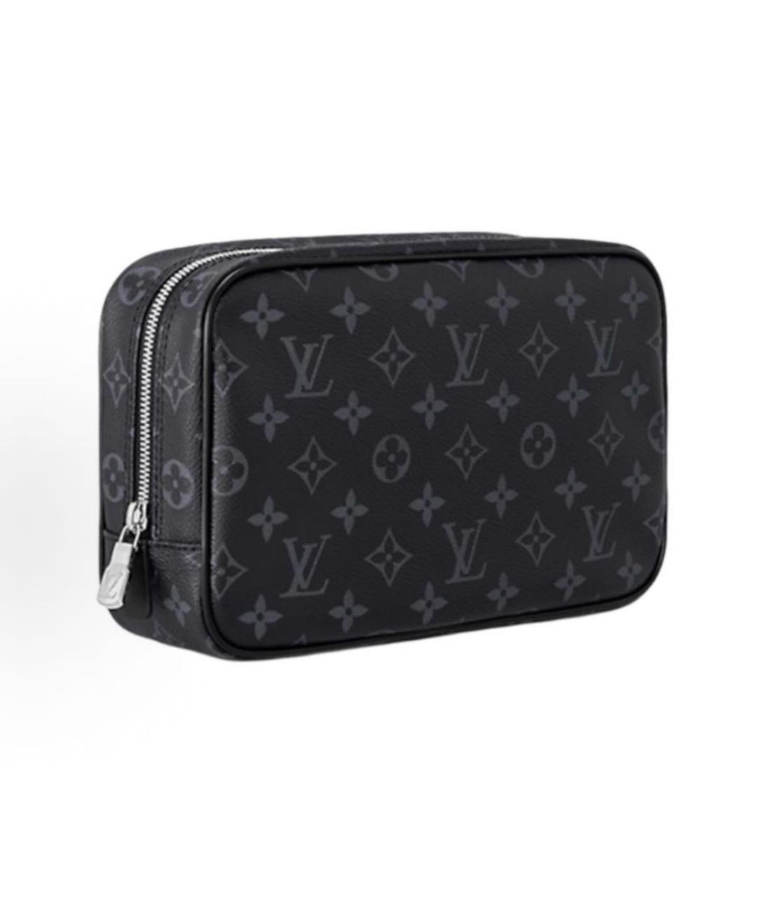 LOUIS VUITTON Черная косметичка, фото 2
