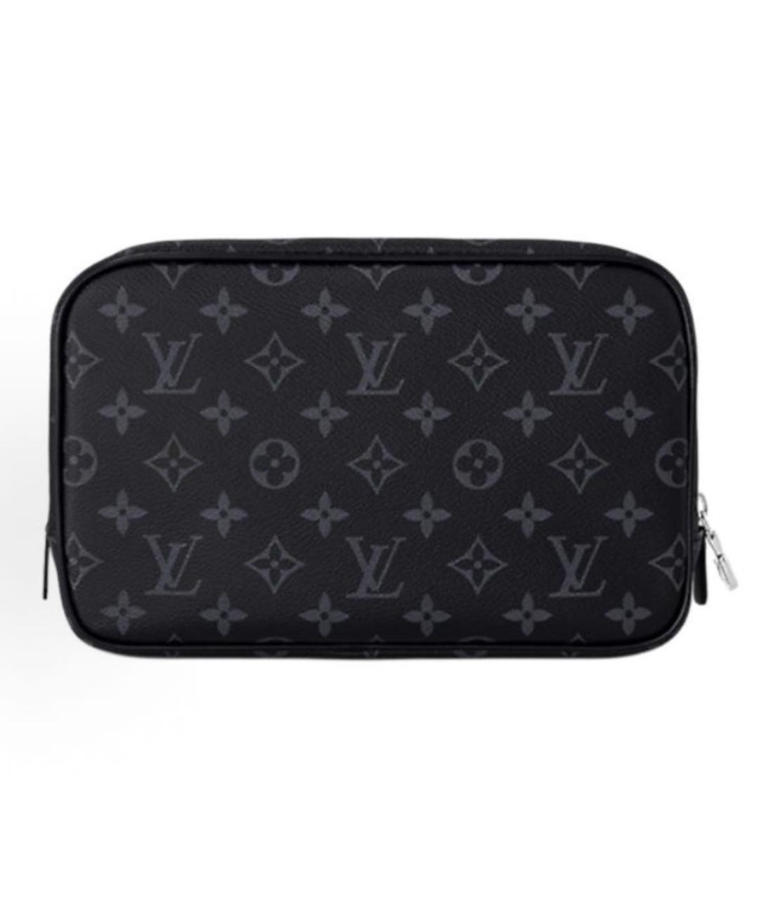 LOUIS VUITTON Черная косметичка, фото 3