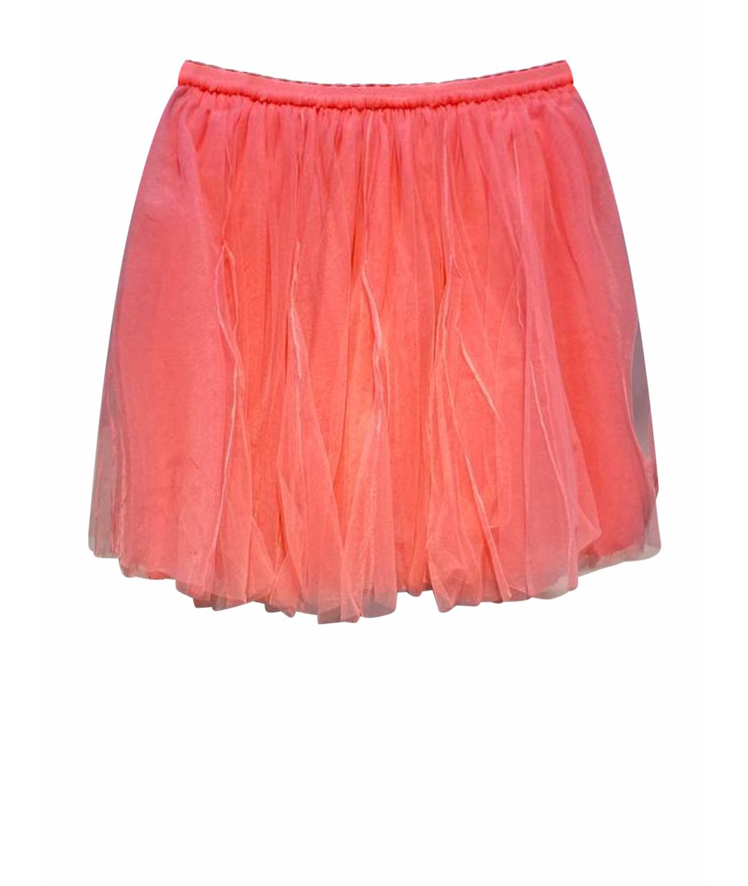 MONNALISA Коралловая синтетическая юбка, фото 1