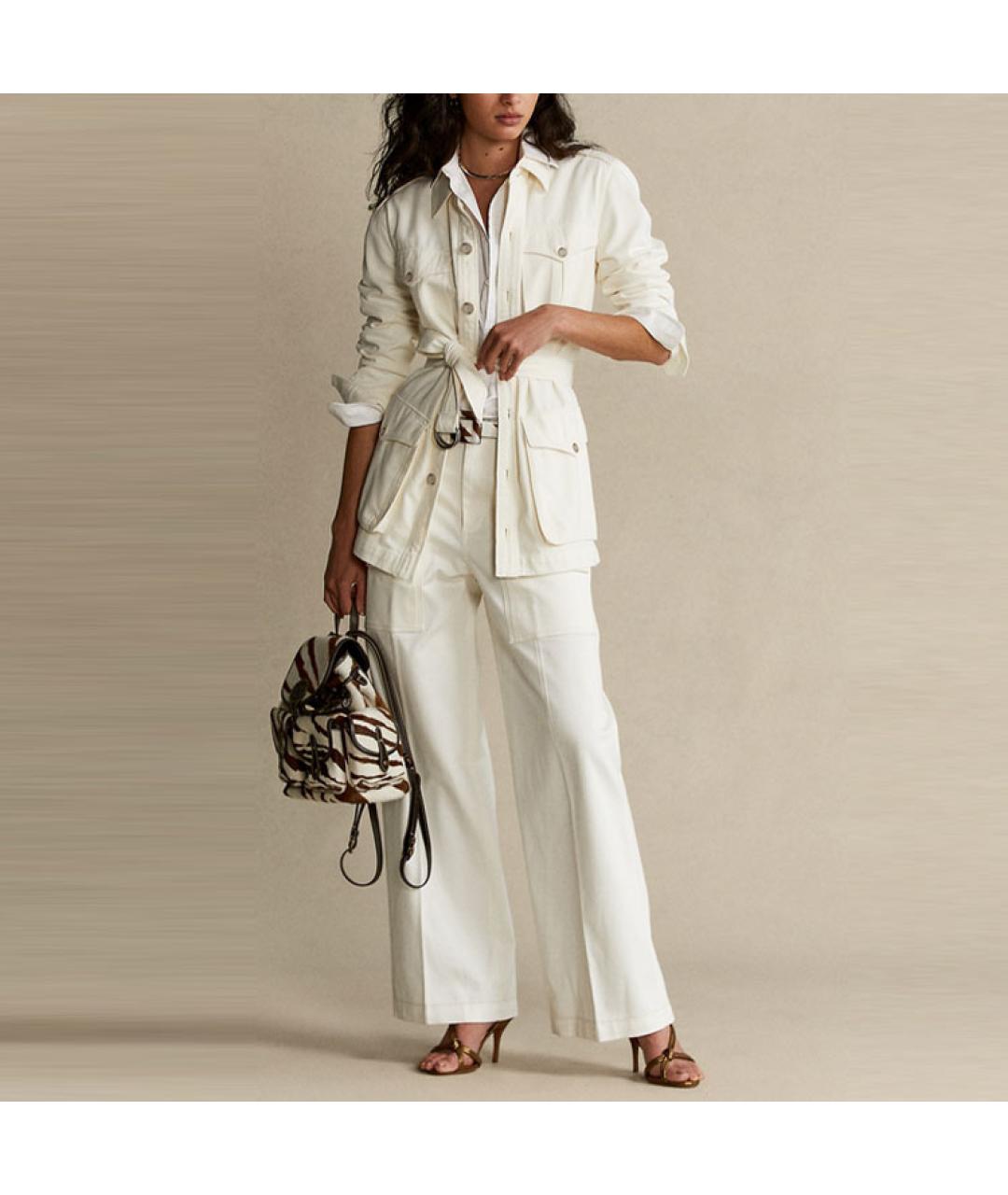 POLO RALPH LAUREN Белый тренч/плащ, фото 3