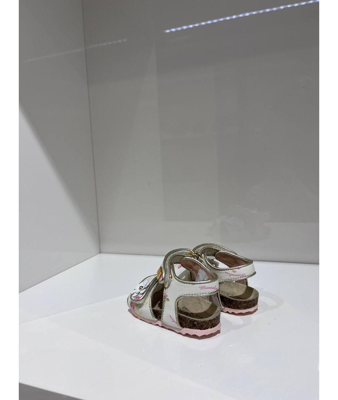 MONNALISA Мульти кожаные сандалии и шлепанцы, фото 3