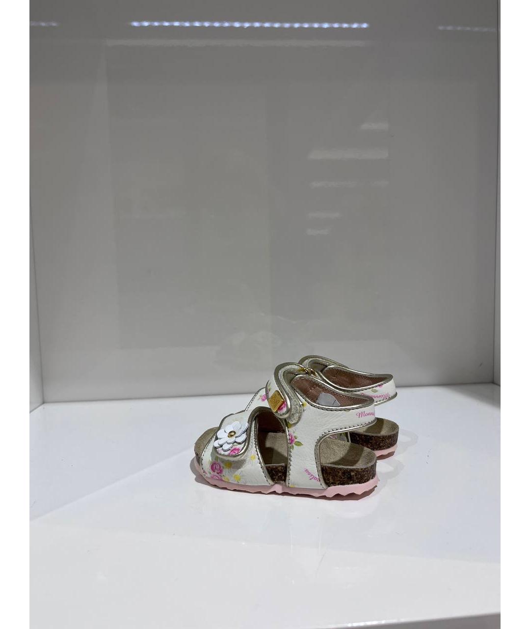 MONNALISA Мульти кожаные сандалии и шлепанцы, фото 2