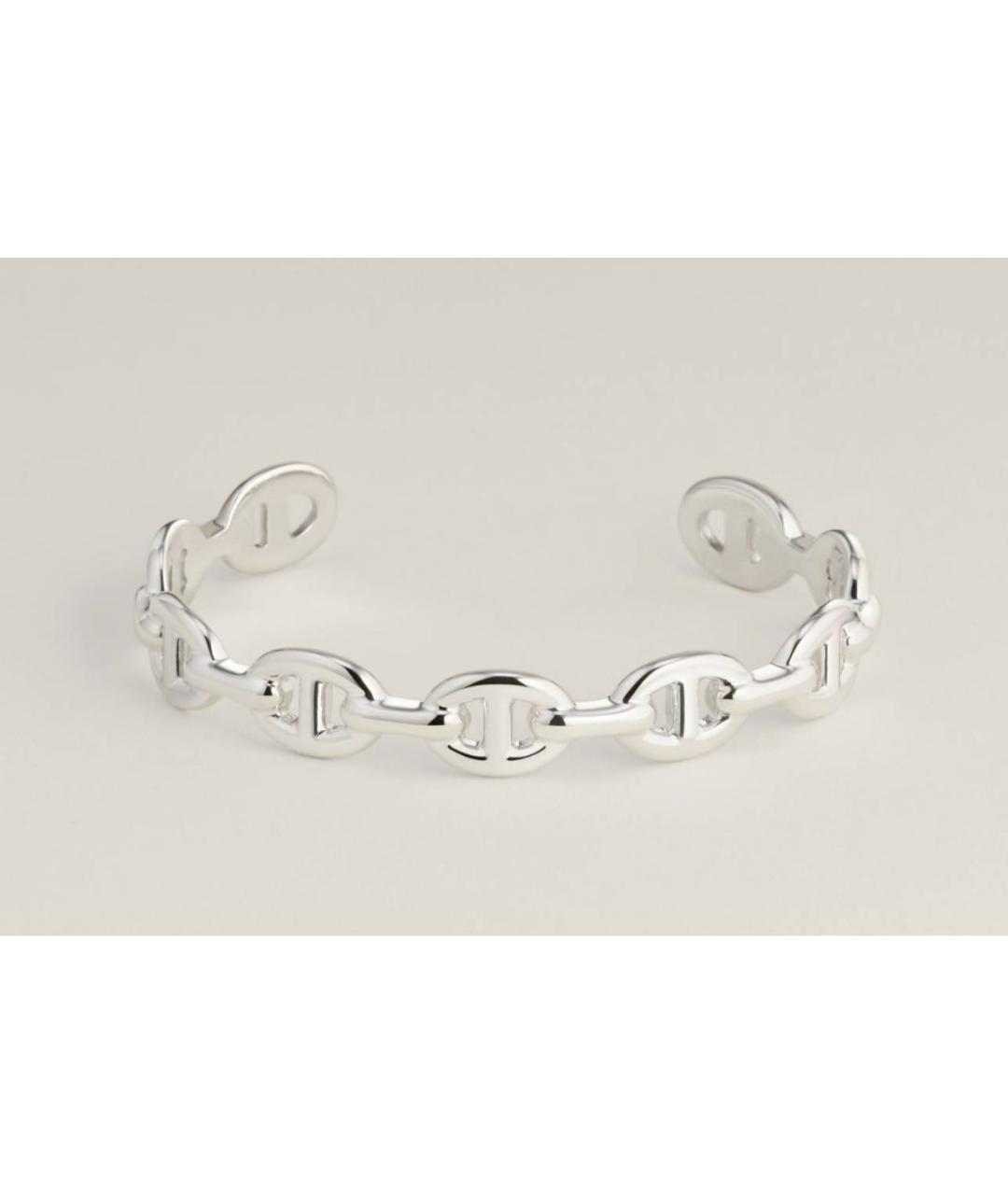 HERMES Серебрянный серебряный браслет, фото 3