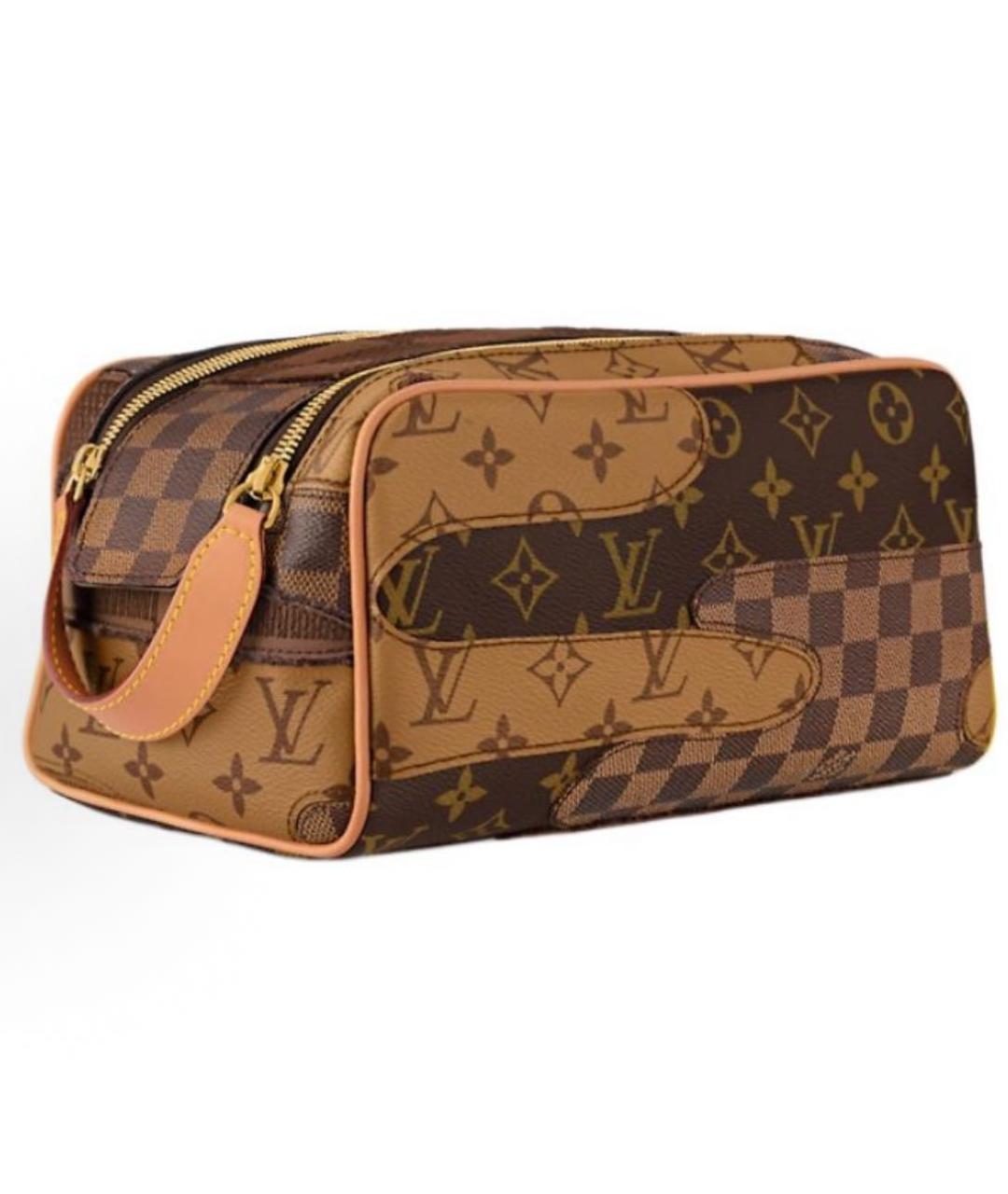 LOUIS VUITTON Коричневая косметичка, фото 2