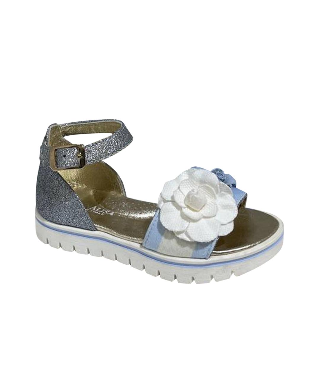 MONNALISA Голубые сандалии и шлепанцы, фото 1