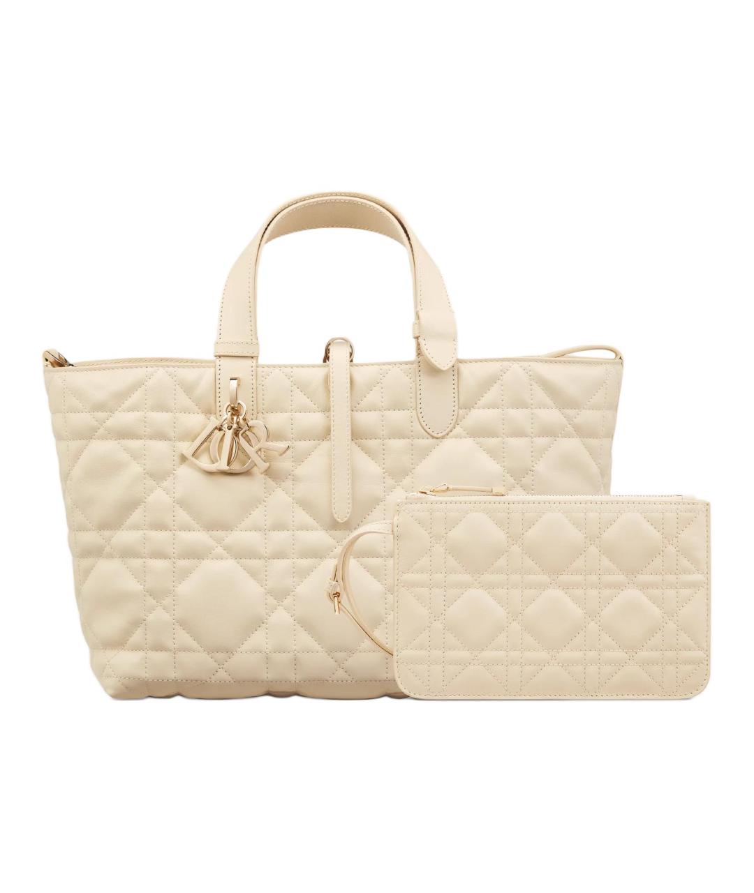 CHRISTIAN DIOR Бежевая сумка через плечо, фото 4