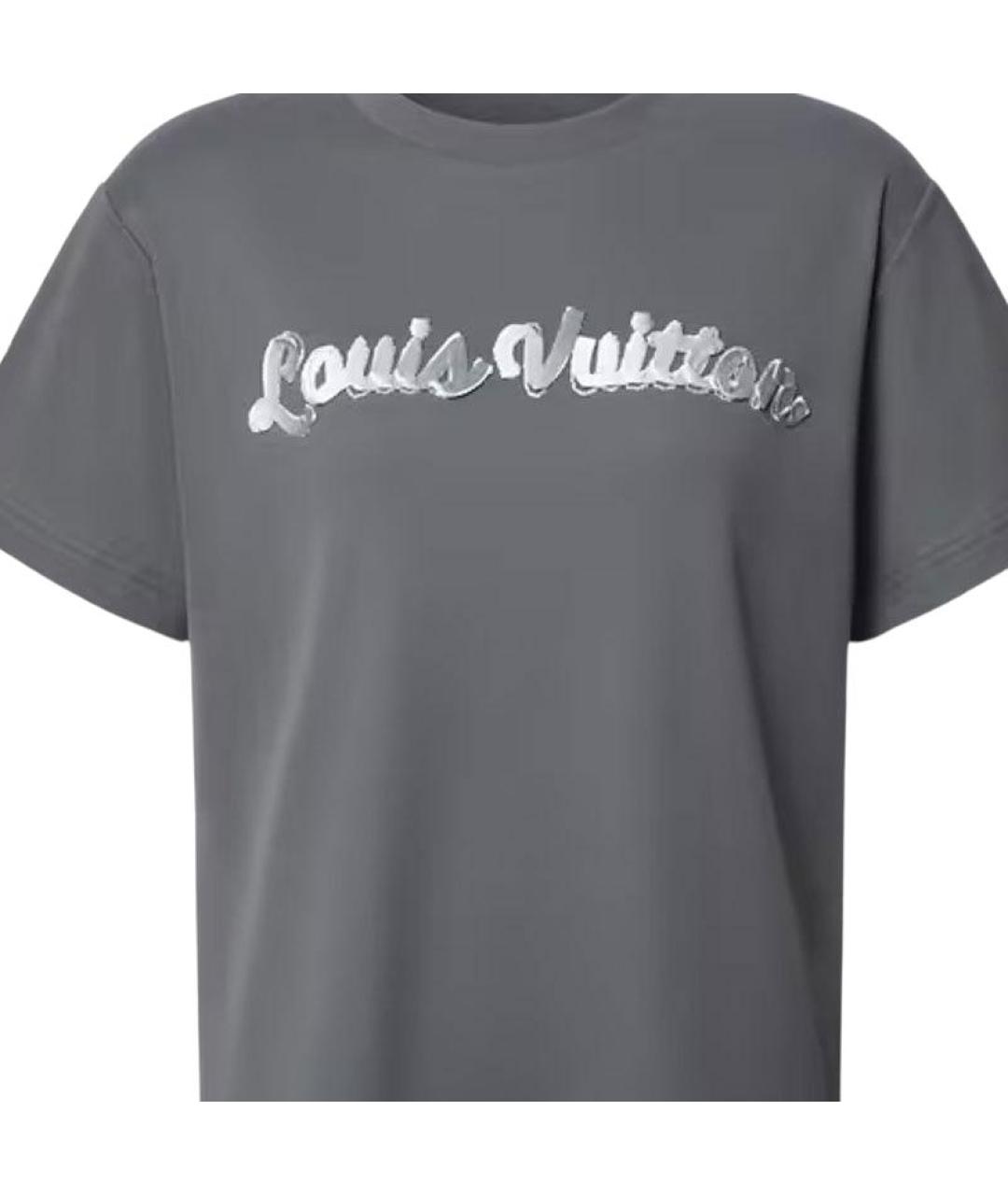 LOUIS VUITTON Серая футболка, фото 4