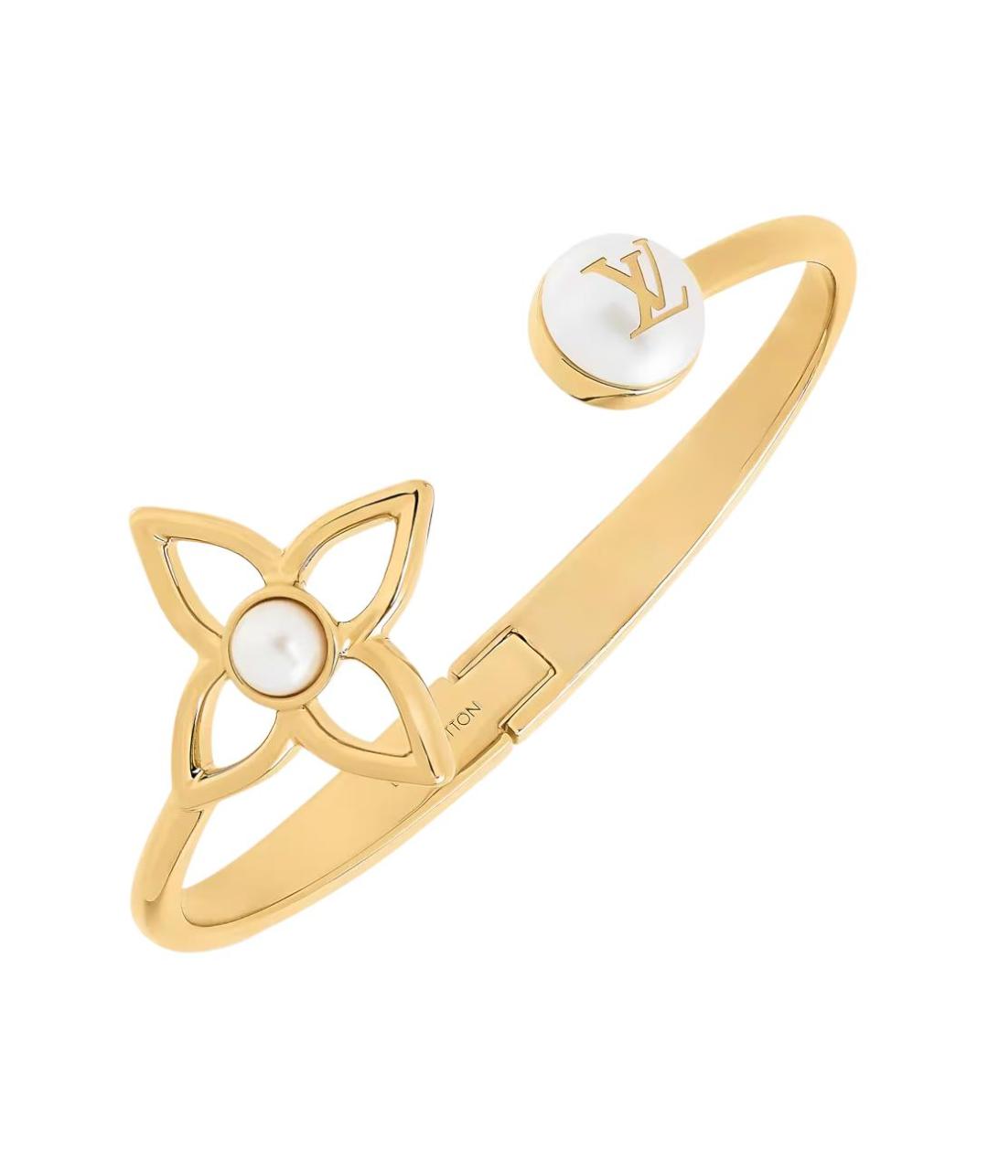 LOUIS VUITTON Золотой металлический браслет, фото 1