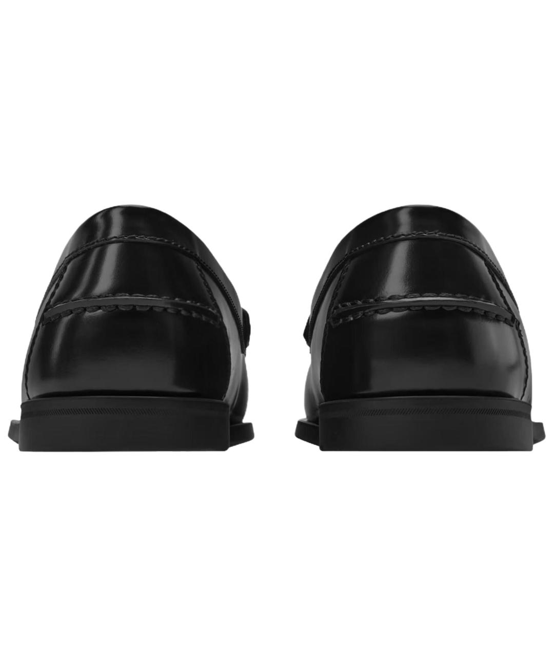 LOUIS VUITTON Черные кожаные лоферы, фото 5