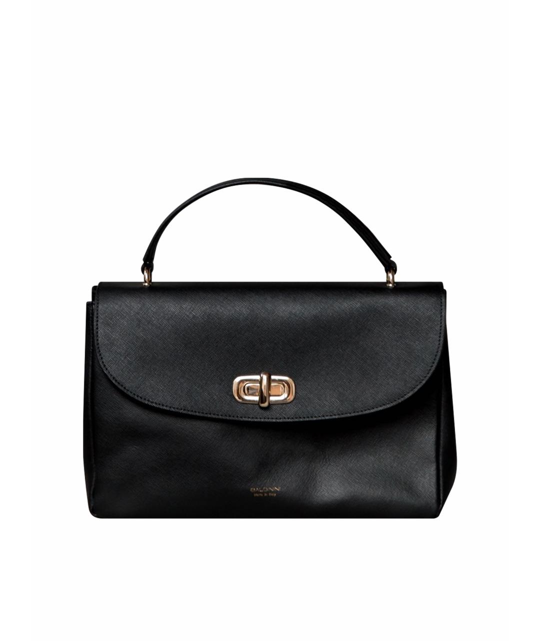 BALDININI Черная кожаная сумка через плечо, фото 1