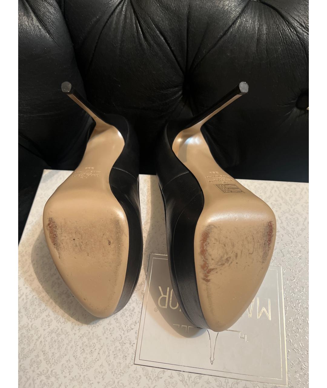 VALENTINO Черные кожаные туфли, фото 5