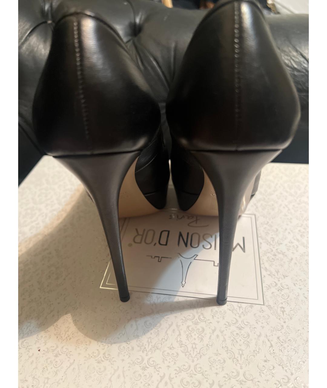 VALENTINO Черные кожаные туфли, фото 4