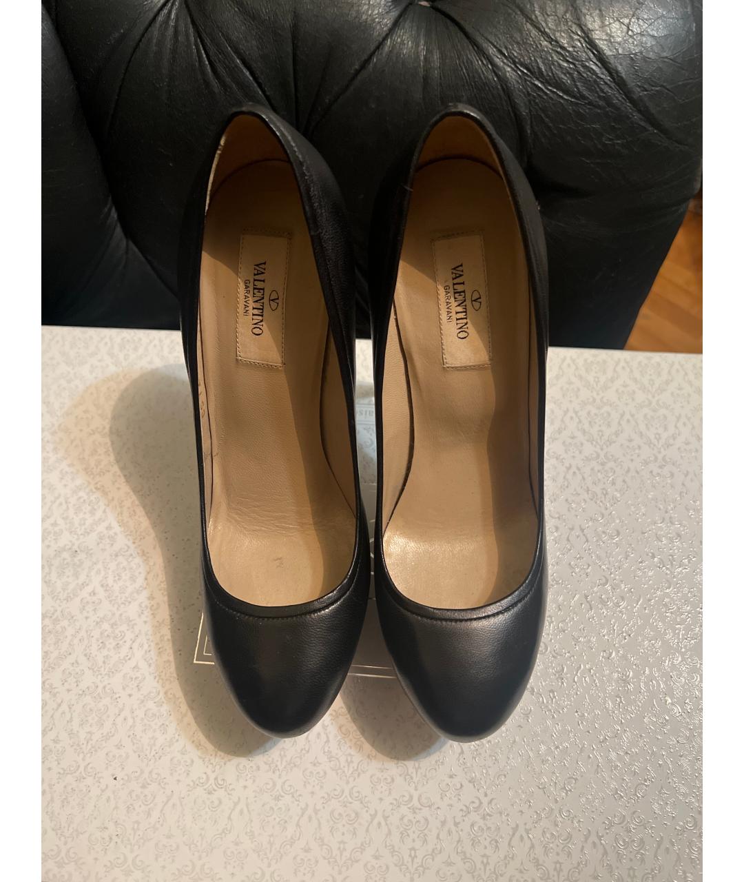 VALENTINO Черные кожаные туфли, фото 2