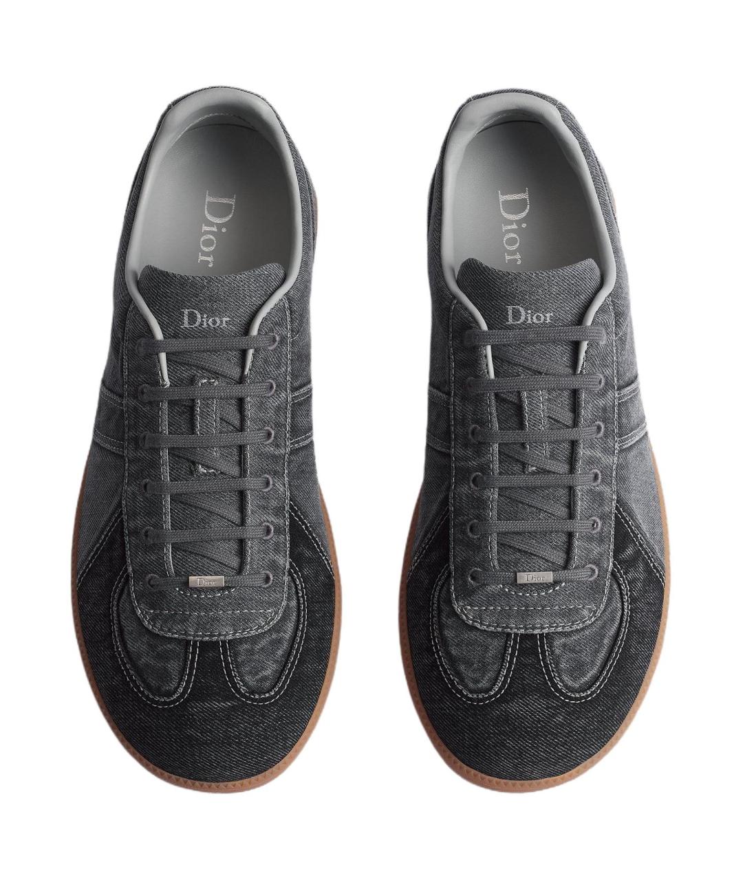 CHRISTIAN DIOR Серые низкие кроссовки / кеды, фото 4