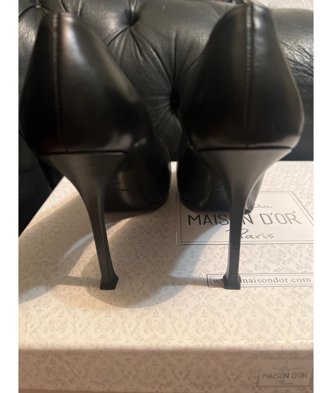 SAINT LAURENT Черные кожаные туфли, фото 4