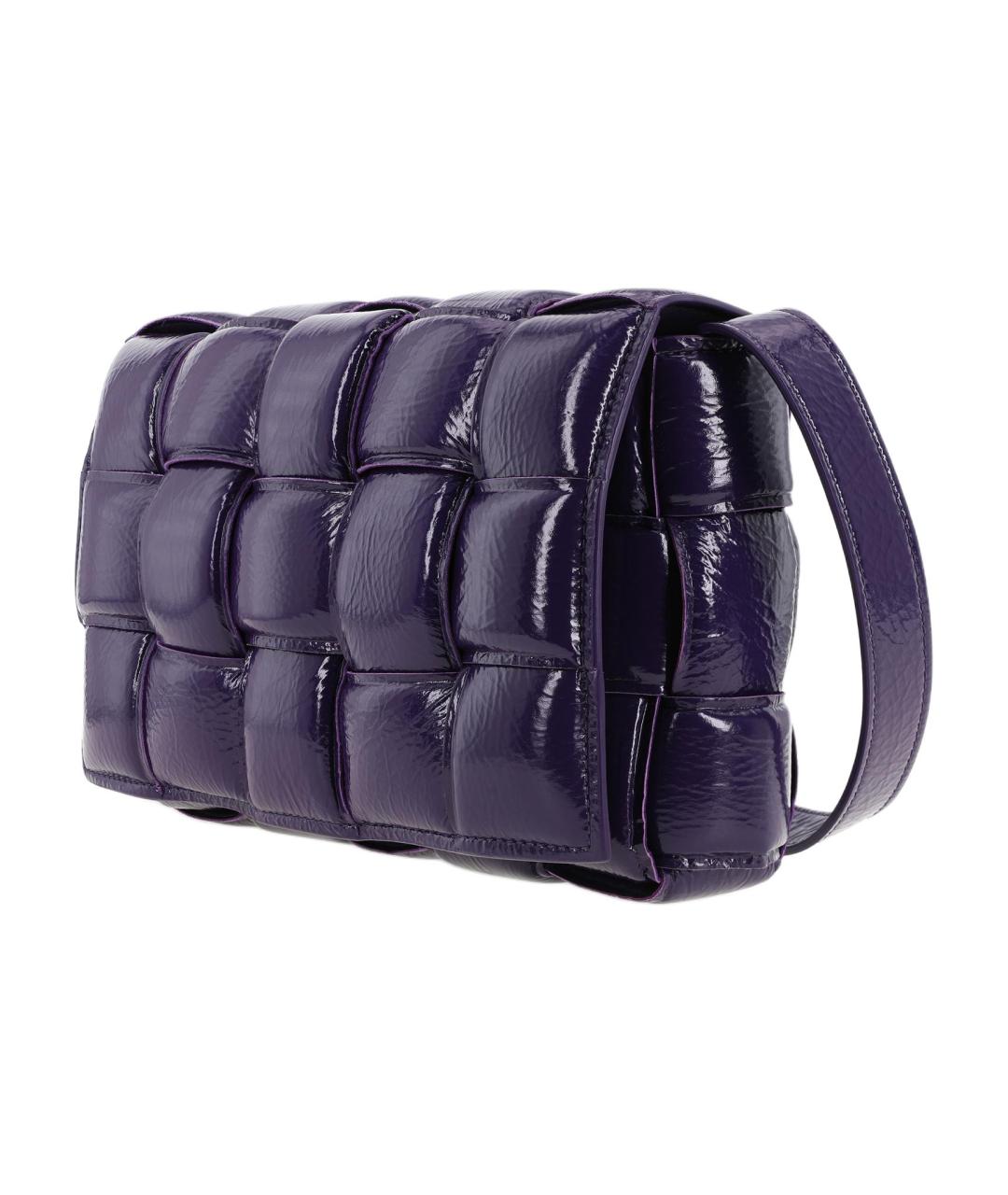 BOTTEGA VENETA Фиолетовая кожаная сумка через плечо, фото 2