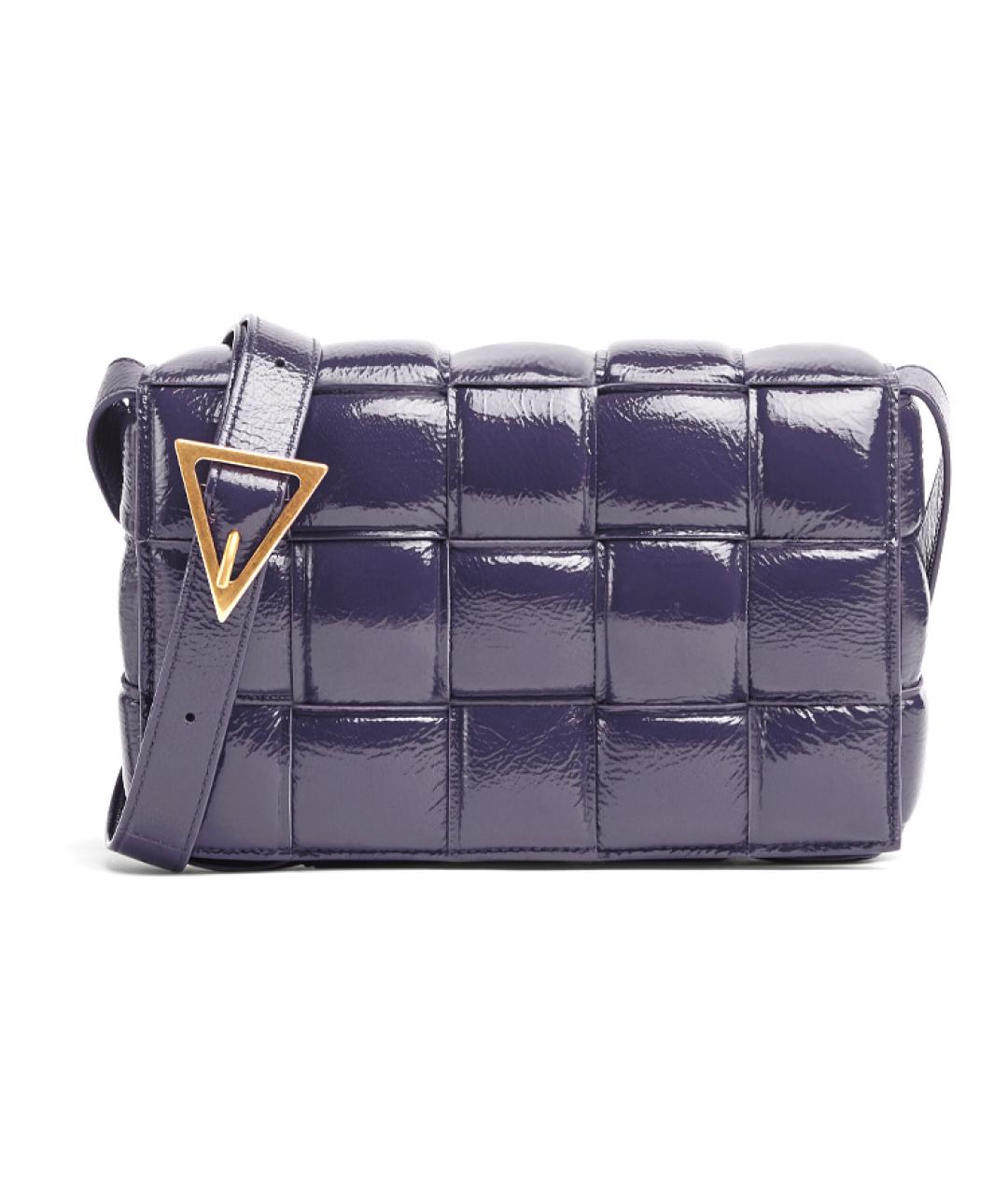 BOTTEGA VENETA Фиолетовая кожаная сумка через плечо, фото 5