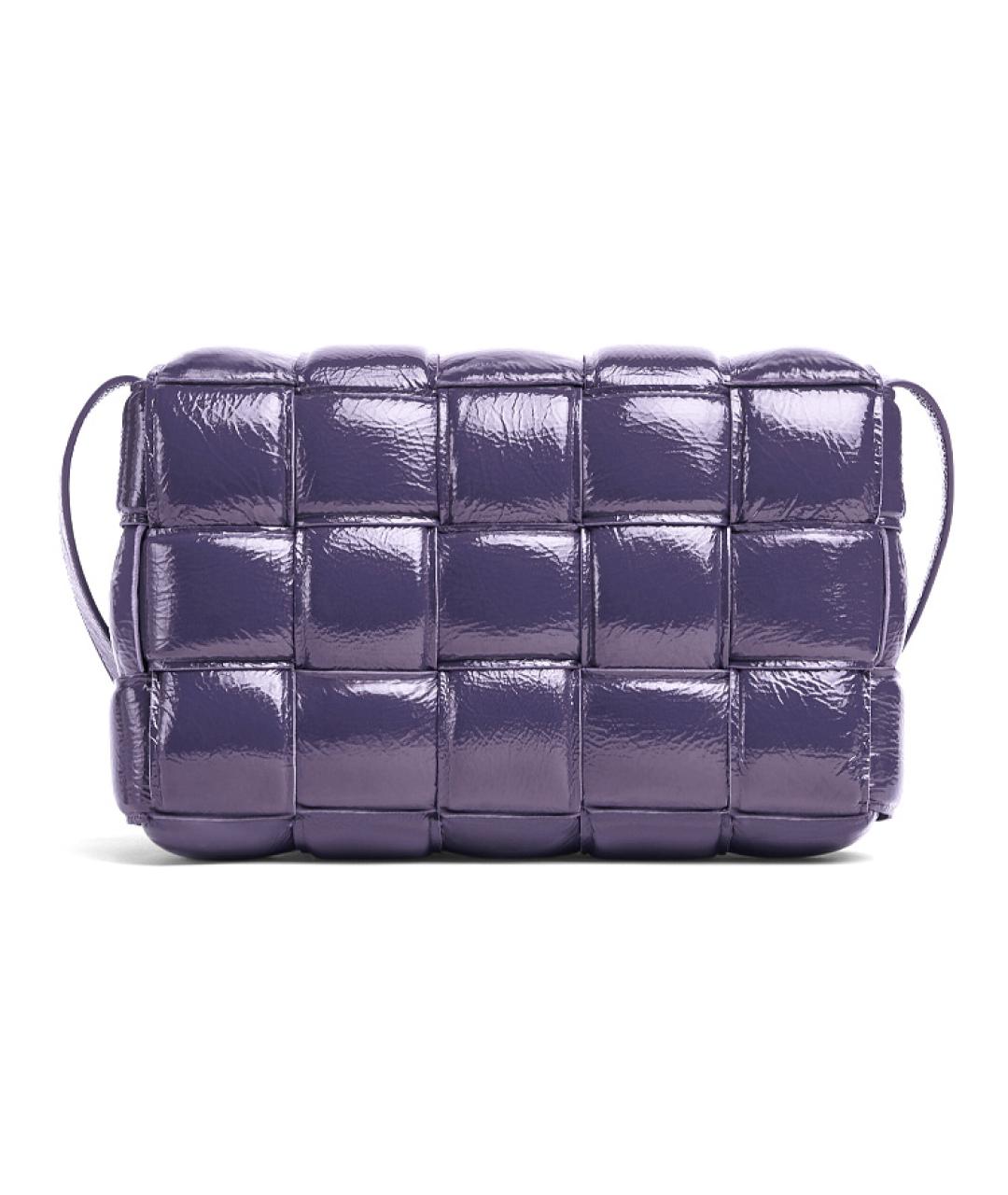 BOTTEGA VENETA Фиолетовая кожаная сумка через плечо, фото 1