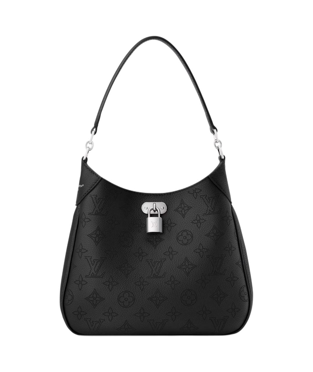 LOUIS VUITTON Черная кожаная сумка через плечо, фото 2