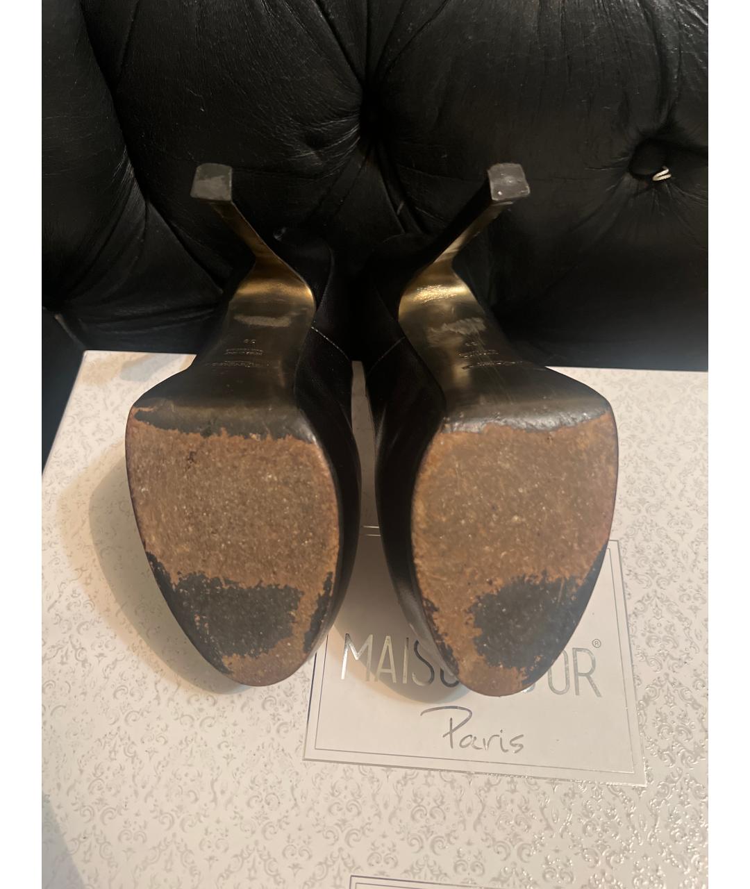 SAINT LAURENT Черные кожаные туфли, фото 5