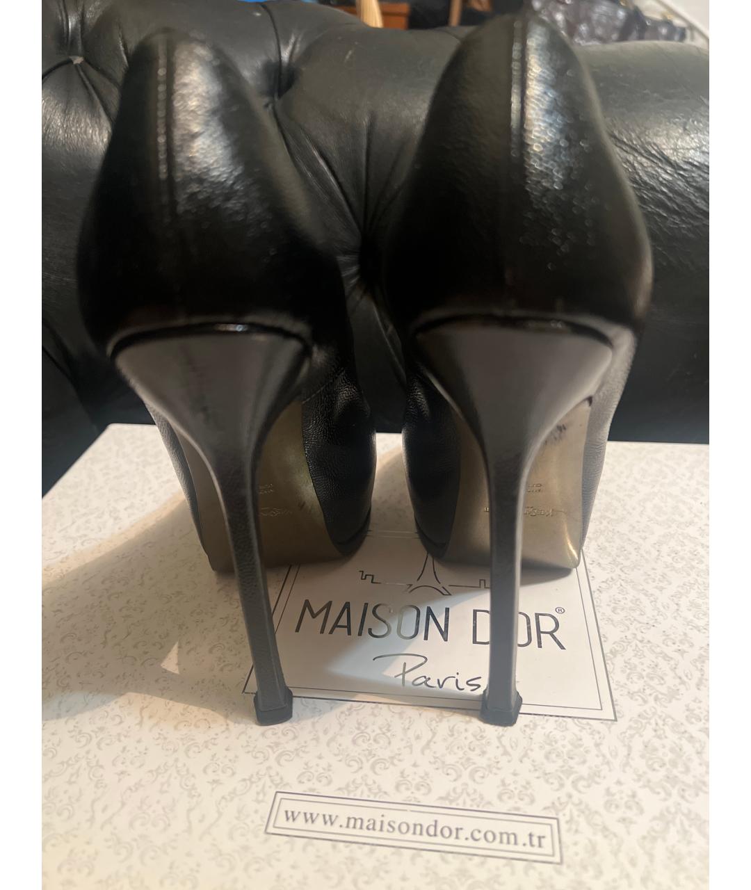 SAINT LAURENT Черные кожаные туфли, фото 4