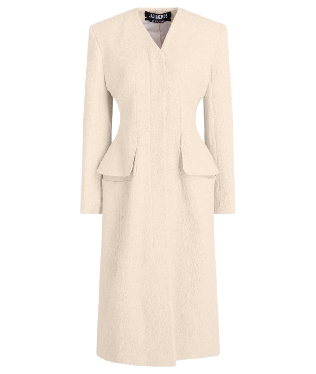 JACQUEMUS Бежевое хлопковое пальто, фото 1