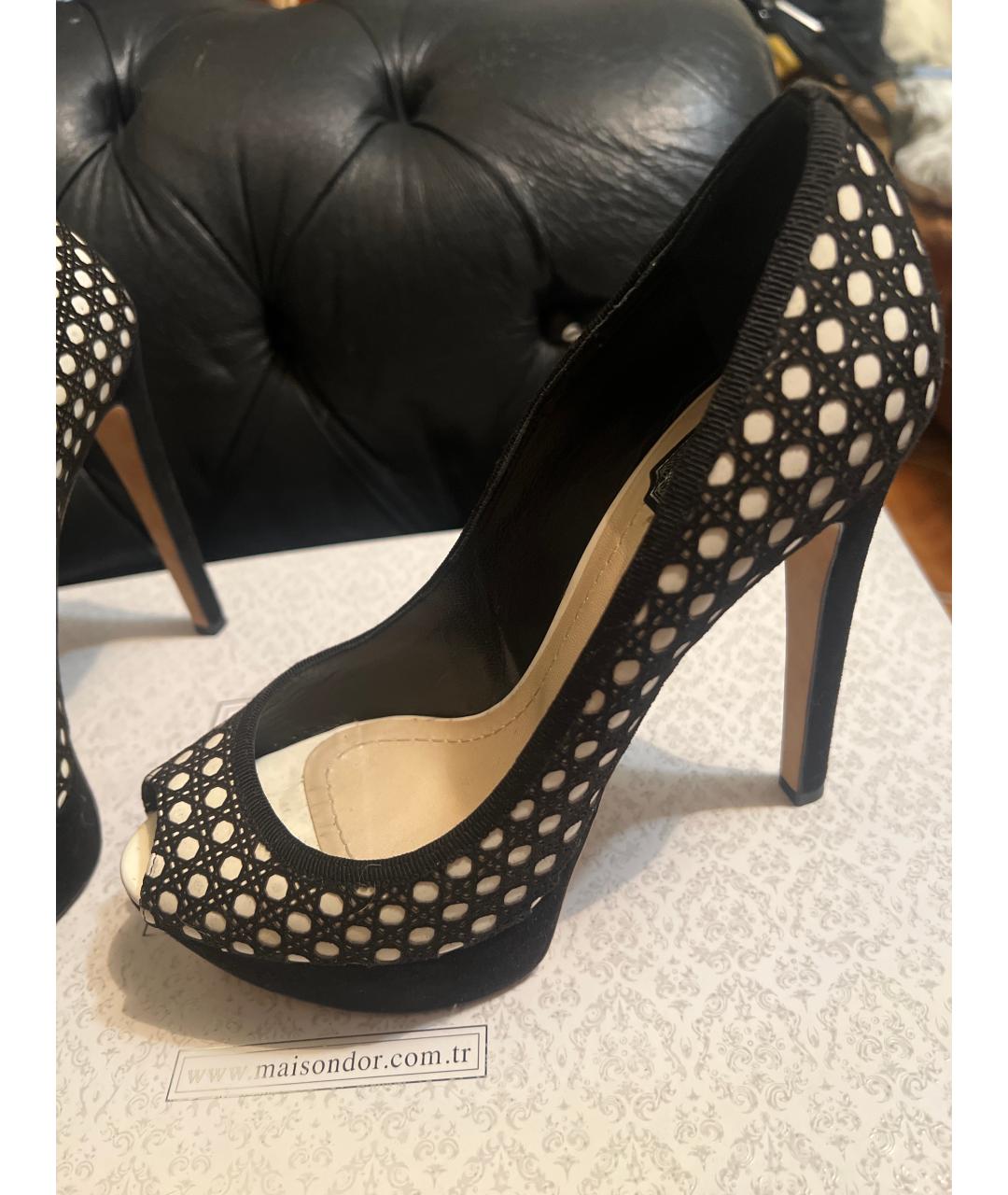 CHRISTIAN DIOR Черные текстильные туфли, фото 6