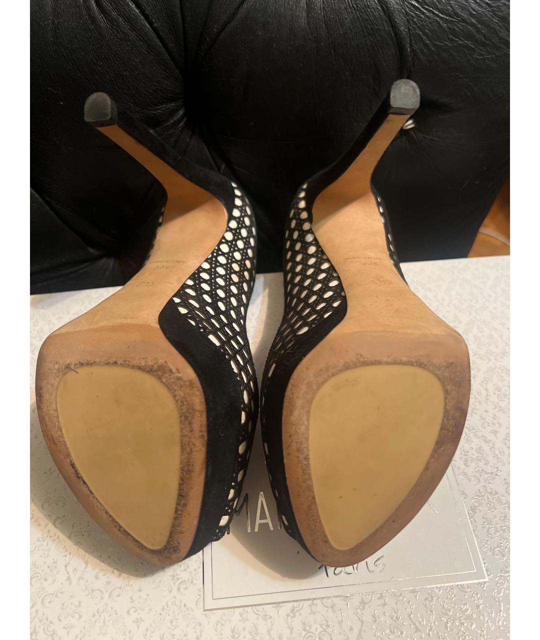 CHRISTIAN DIOR Черные текстильные туфли, фото 5